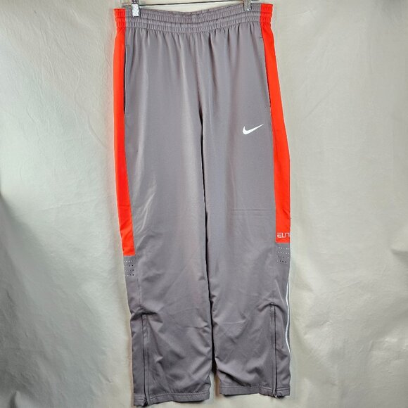 Nike Pants Mens Small Gray Elite Dri-Fit Warm-Up Athletic Training Basketball - Picture 1 of 13